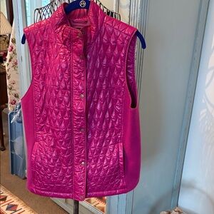 Talbots Fuchsia Quilted Vest